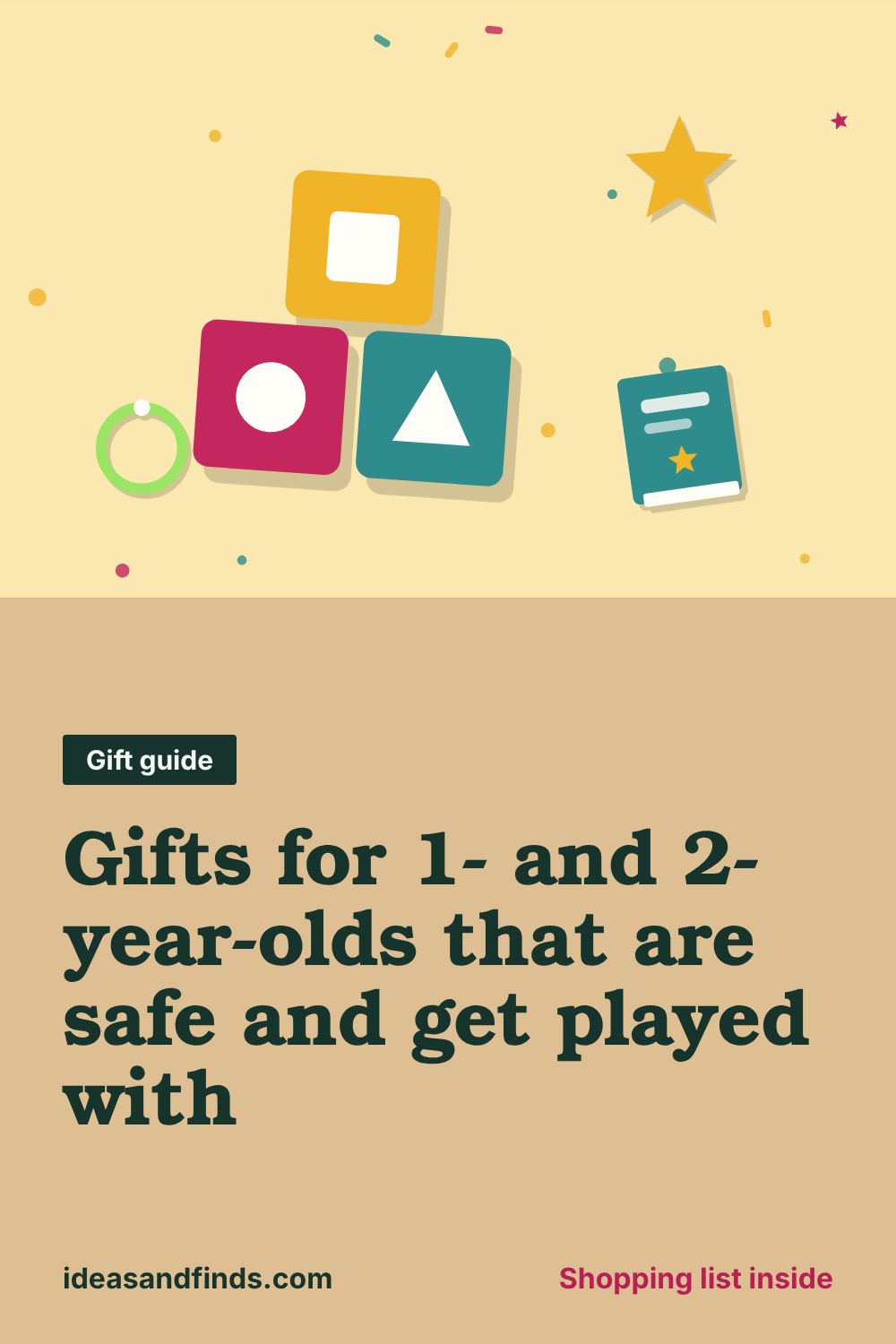 Gifts for 1- and 2-year-olds that are safe and get played with: image to save on Pinterest