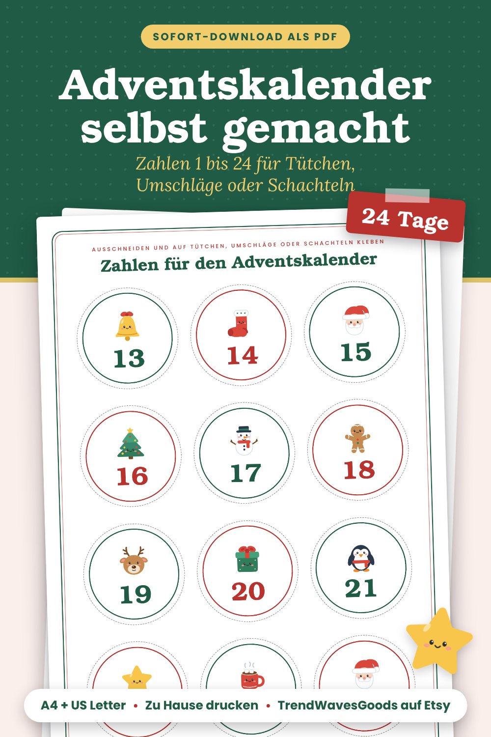 Preview of Adventskalender zum Befüllen